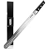 Metadrop Series- Brisket Knife for Meat Turkey Cutting - Supersharp 12" Slicing Carving Knife - Pakka Wood Handle - Forged German High Carbon Steel Granton Blade- 2024 Gifts