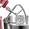 FavorKit Stainless Steel Flat Beater for KitchenAid Tilt-head & 4.5-5 Qt Mixers,Dishwasher Safe Pastry Mixing Paddle Attachment