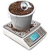 Penn Scale PS-20 Digital Kitchen Portion Scale - 20lb Electric Kitchen Scale with 0.01lb Readability - Removable Platter & LCD Display - KG, Lb, & Oz Unit Conversion (AC & Battery Powered)