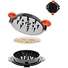 Chicken Shredder Tool Twist Large Chicken Breast Shredder Tool-Meat Shredder Meat Masher for Chicken Ground Beef Pork with Up-grated Stainless Steel Spikes Kitchen Gadgets Essentials (Orange&Black)