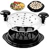 Upgrade Chicken Shredder Tool Twist, 9.8" Clear Lid Large Hand Held Twist Meat Grinder, Non-Slip, Heat Resistant, Dishwasher Safe, Ergonomic Handle for Chicken Breasts Beef Pork, BPA Free