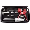 Meat Injector Marinade Gun Stainless Steel Outdoor Kit Flavor Food Syringes & 4 Marinades Needles for BBQ Grill Smoker Injectors Professional Syringe Held Culinary Barbecue Tool