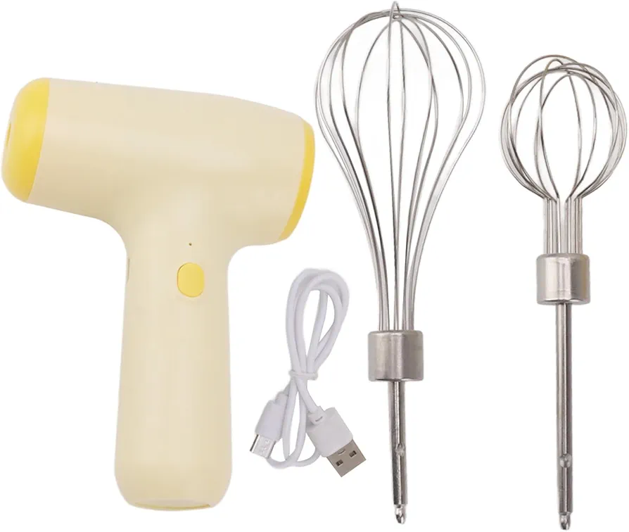 5 Speed Electric Hand Mixer, Mini Portable Household Cordless Electric Hand Mixer Mini Household Cordless 5 Speed Electric Hand Mixer for Stir And Whip Milk Bubbles