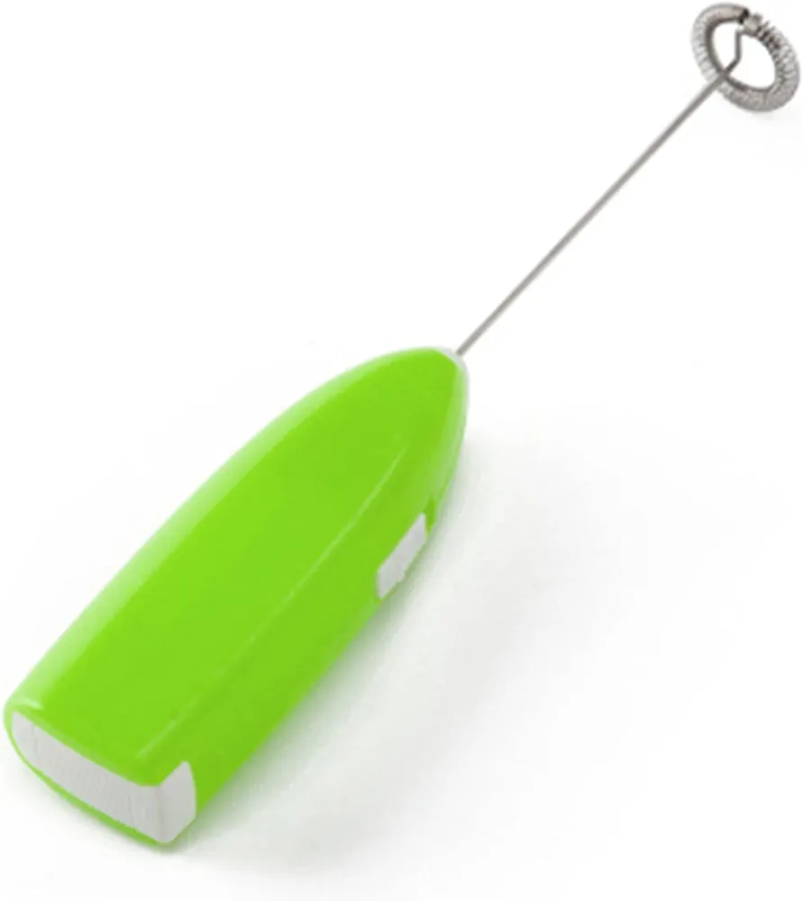 Handheld Egg Mixer, Cordless Electric Hand Mixer, Battery Powered Small Plastic Metal Household Hand Mixer for Home Hotel(Green)