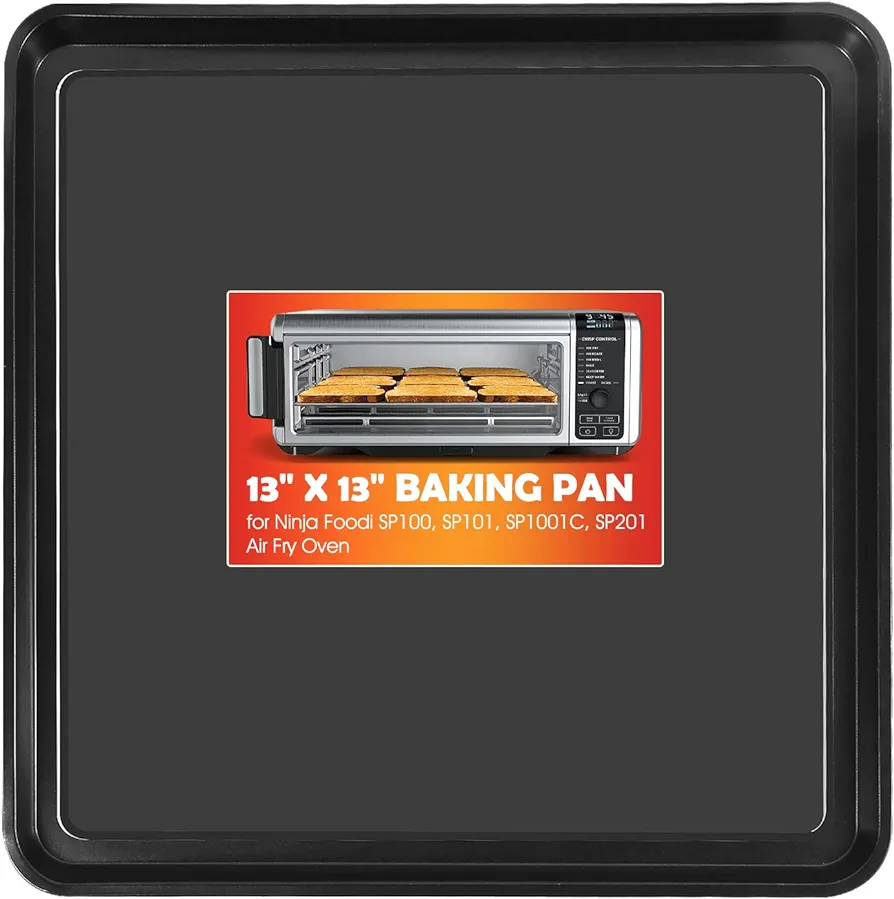 13" × 13" Nonstick Baking Sheet, Replacement Baking Pan for Ninja SP100, SP101, SP1001C, SP201 Foodi Air Fry Oven, Baking Tray for Ninja Foodi 8-in-1 Air Fry Oven