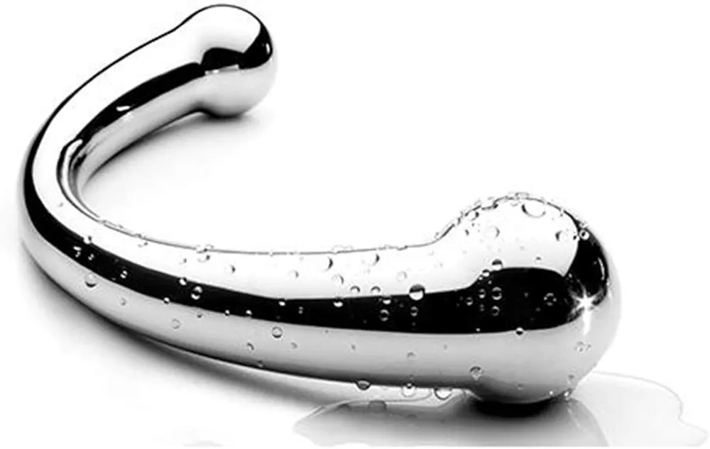 Pure G Spot Metal Wand Anal Prostate Massage Stick Polished Steel Massager Hard Dildo 698 G