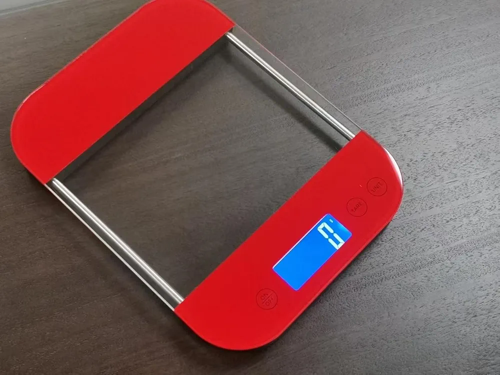 GGQ Clear Food Scale Red