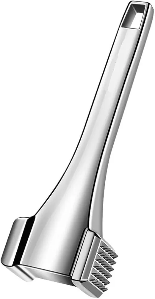 Kitchen Stainless Steel Tenderising Hammer Heavy Duty Chicken Pounding Hammer Non-Slip Handle Tenderising Hammer Kitchen Idea Steak Hammer Kitchen Cooking Pounding Tool For Chicken Steak And Pork Etc