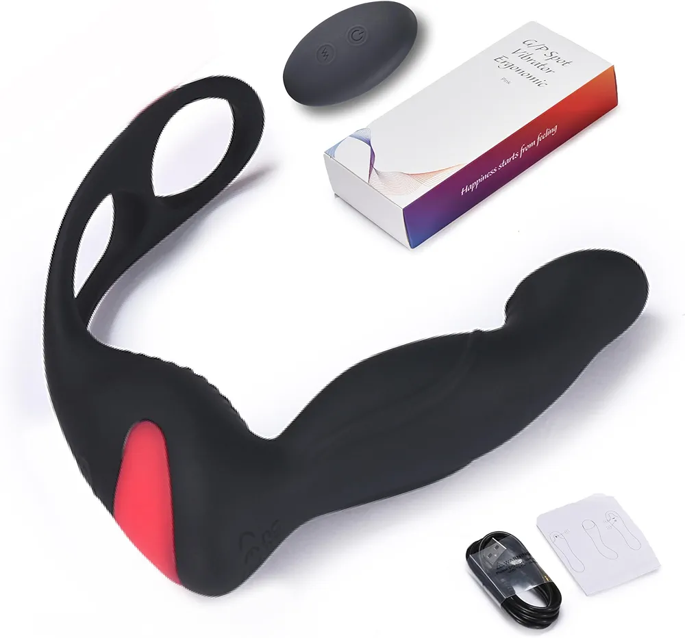 Sweet Vibes Male Anal Sex Toys - Thrusting Anal Prostate Massager Vibrator, Powerful Motor - Multiple Thrusting & Vibration Modes - Adult Sex Toys for Men, Women and Couple Pleasure