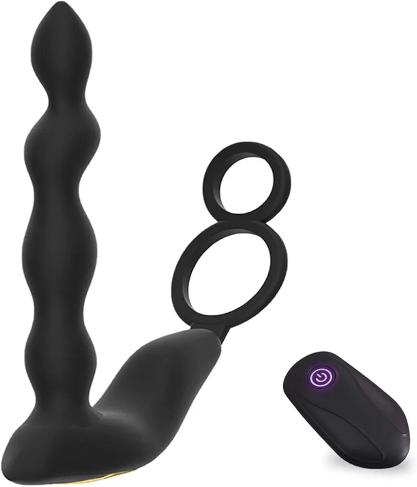 4.9 inches Special Silicone Massagers Kit with Water Resistant Play in Anywhere You Like (Black) for Man, Rechargeable Cordless Body Prostrate Massager with 9 Modes for Men Relax Massaging -ldcf3