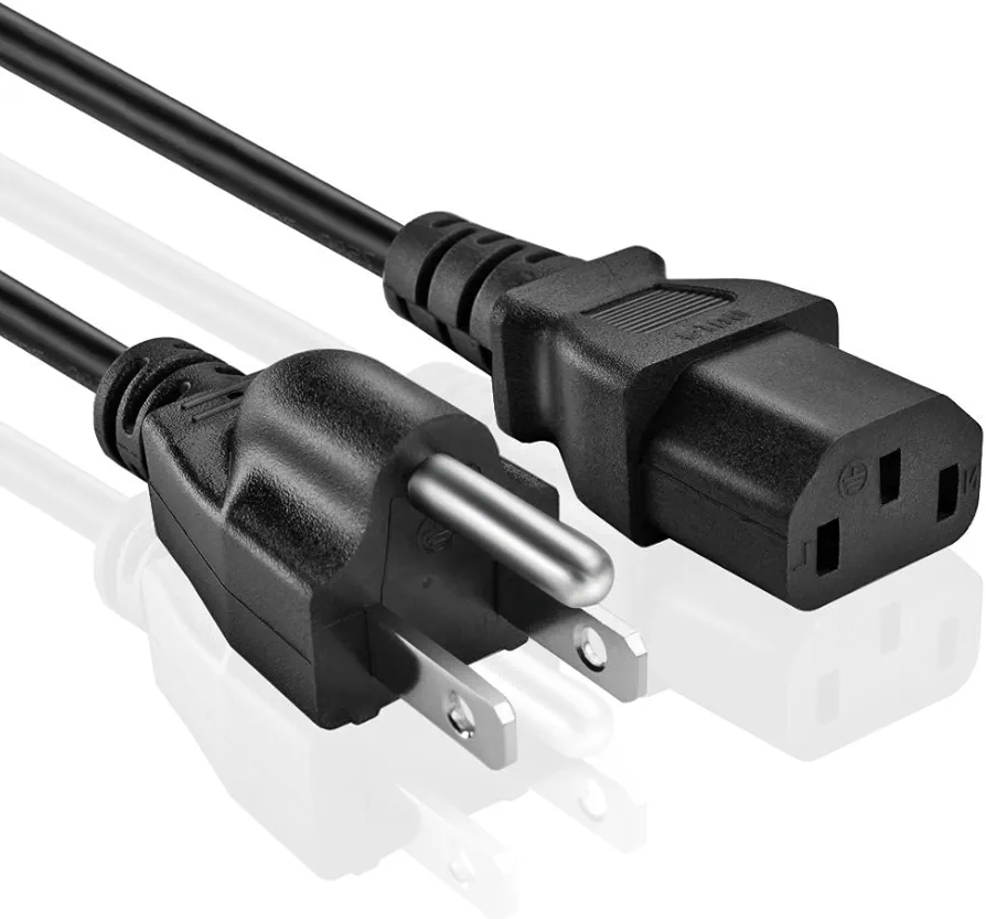 OMNIHIL 8 Feet AC Power Cord Compatible with Digital Weight Scale 60LB Price Computing Food Meat Scale Produce Deli Indutrial AC S-C