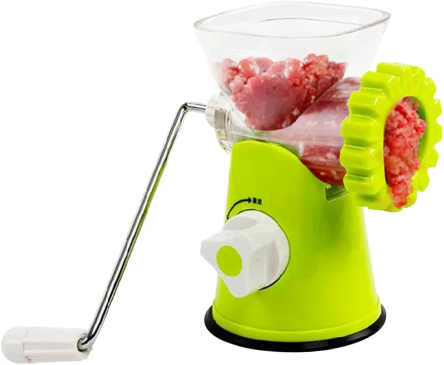Zerodeko Maunal Meat Mincer Meat Grinder Stuffer Hand Crank Mincer Kitchen Mincer Green