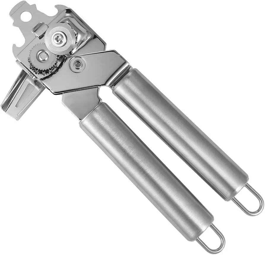 Wakauto Stainless Steel Can Opener Metal Cap Opener Bottle Cap Remover Stainless Steel Lid Opener Bottle Opener Knife For Canning Multifunction Major