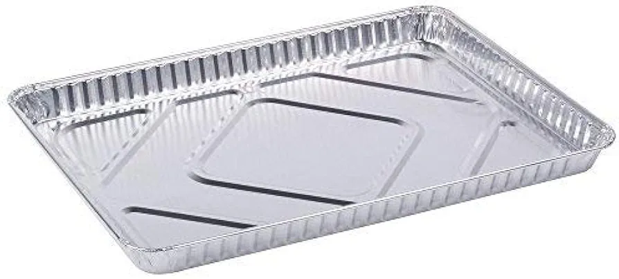 HFA 2063, Half-Size Aluminum Foil Baking Sheet Cake Pans, Take Out Baking Disposable Foil Containers (50)
