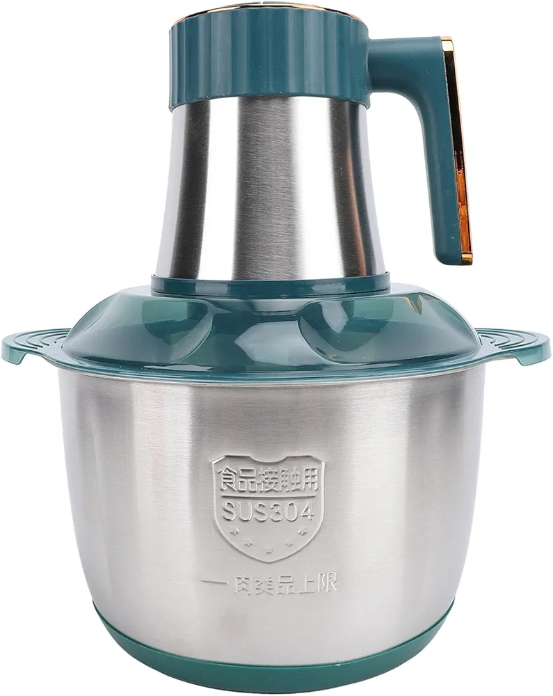 Food Processor, 500W Powerful Electric Food Chopper Meat Blender, Multifunctional 5L Stainless Steel Meat Grinder Vegetable Chopper for Onions, Nuts, Fruits, Vegetables, Baby
