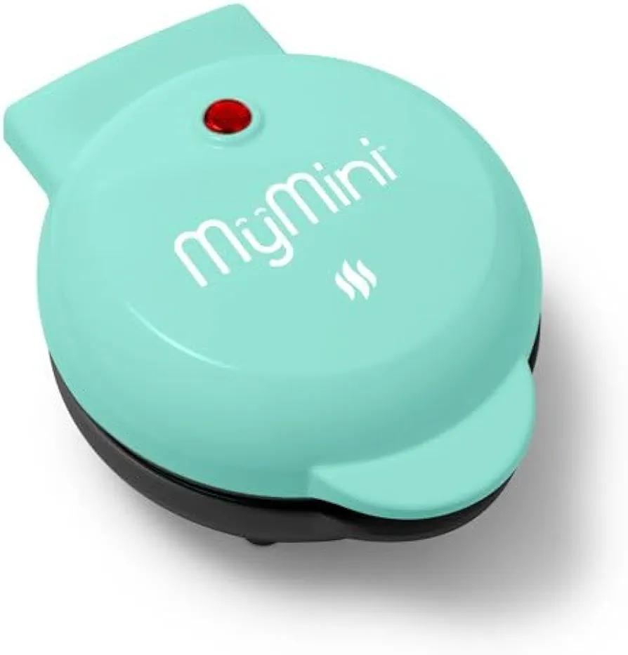 MyMini Waffle Maker, Teal, On The Go Meals, Easy to Use, Compact