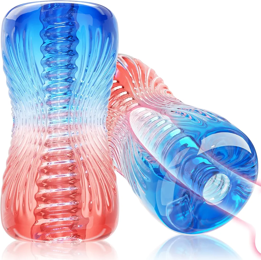 Male Masturbator Sex Toys - Adult Sex Toy Pocket Pussy, TPE Male Masturbation Sleeve, Penis Training Vagina Sex Toy for Men, 3D Realistic Texture Spiral Tunnel Stroker, Couple Sex Toy & Game