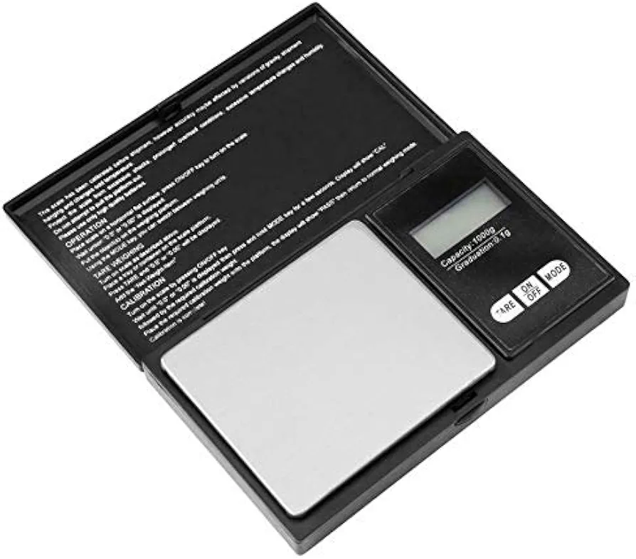 Small Kitchen Scale, Mini Food Electronic Scale, High Accuracy Cooking Scale, Pocket Scale with LCD Display, 1kg/0.1