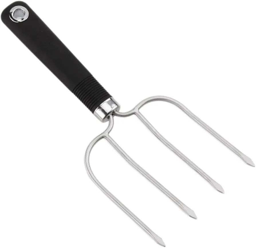 2pcs Barbeque Tools Poultry Fork Turkey Lifting Forks Roaster Forks Chicken Fork Wheat Straw Noodle Bowl Camping Bbq Grill Bbq Skewers for Turkey Fork Outdoor Barbecue Skewers