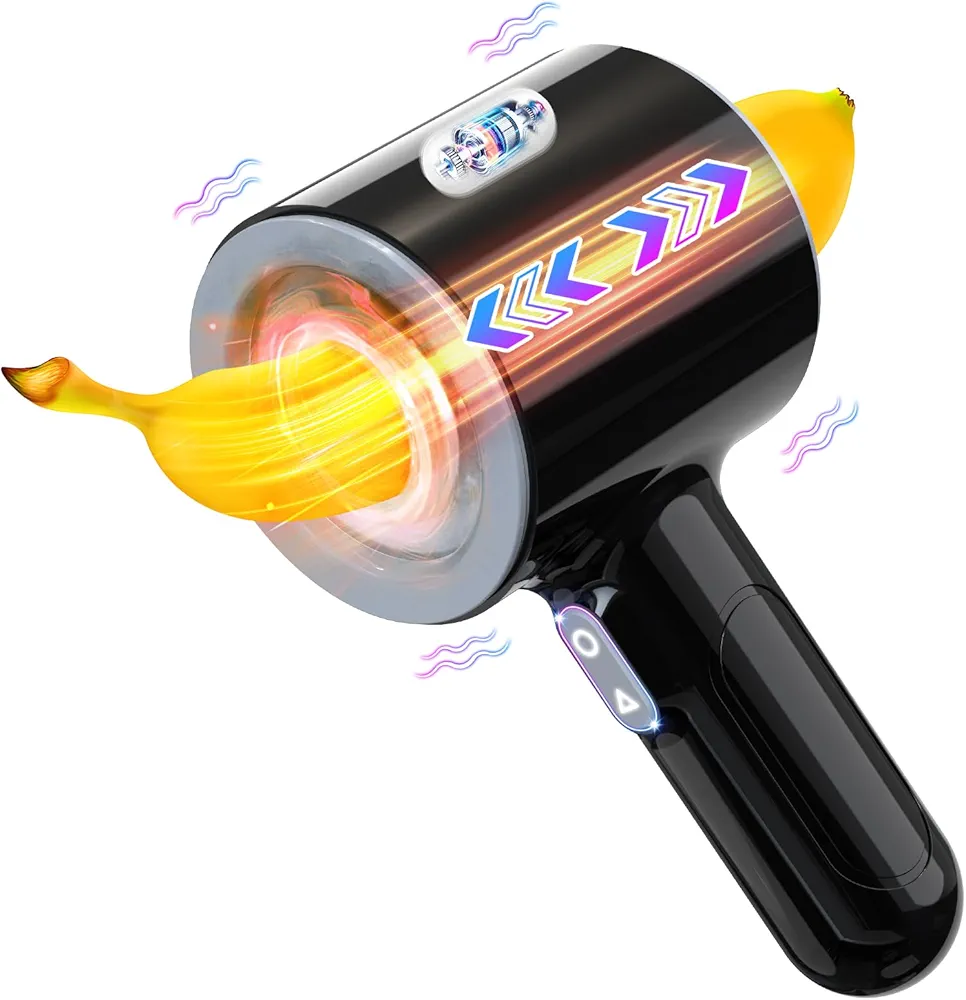 Automatic Male Masturbator, Foreglad Stroking Male Masturbators Cup with 7 Powerful Thrusting & Vibrating Modes, Blowjob Machine Pocket Pussy for Men, Dual Open-Ended Penis Massager Sex Toys for Men