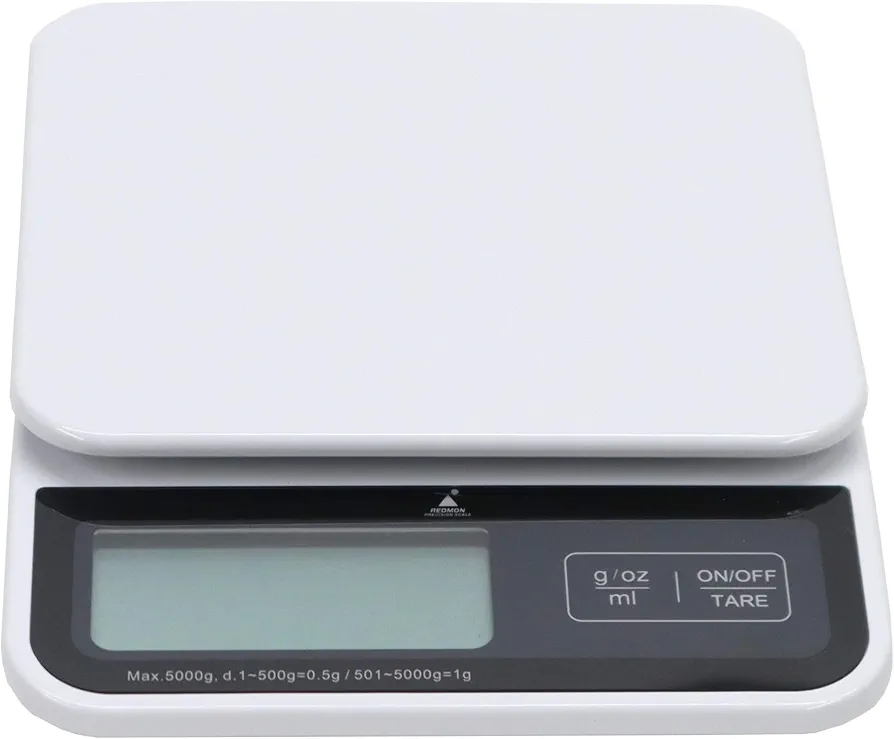 WC Redmon Precision Kitchen Scale, white