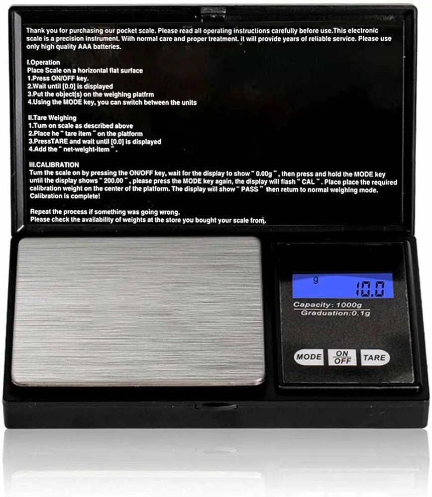 Food Scale, Digital Kitchen Scale Weight Grams and oz for Cooking Baking, 0.1g/0.01oz Precise Graduation, Stainless Steel