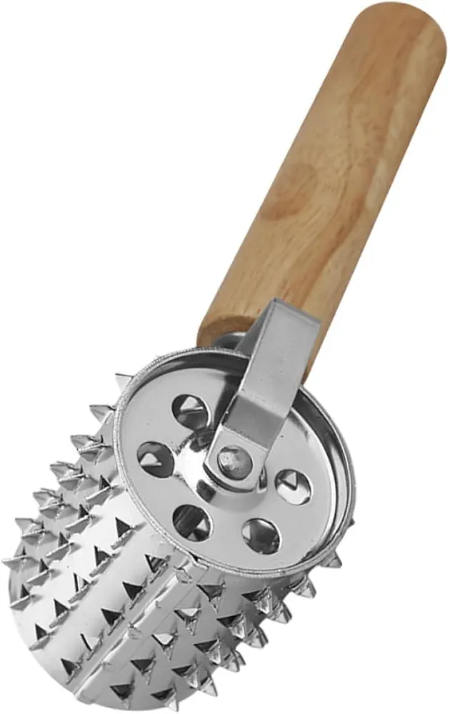 Meat Tenderizer Meat Hammer Dough Aerator Steak Tenderizer Meat Pounder Veal Tenderizer Steak Tenderizing Tool Meat Tenderizing Meat Roller Heavy Stainless Steel Silver