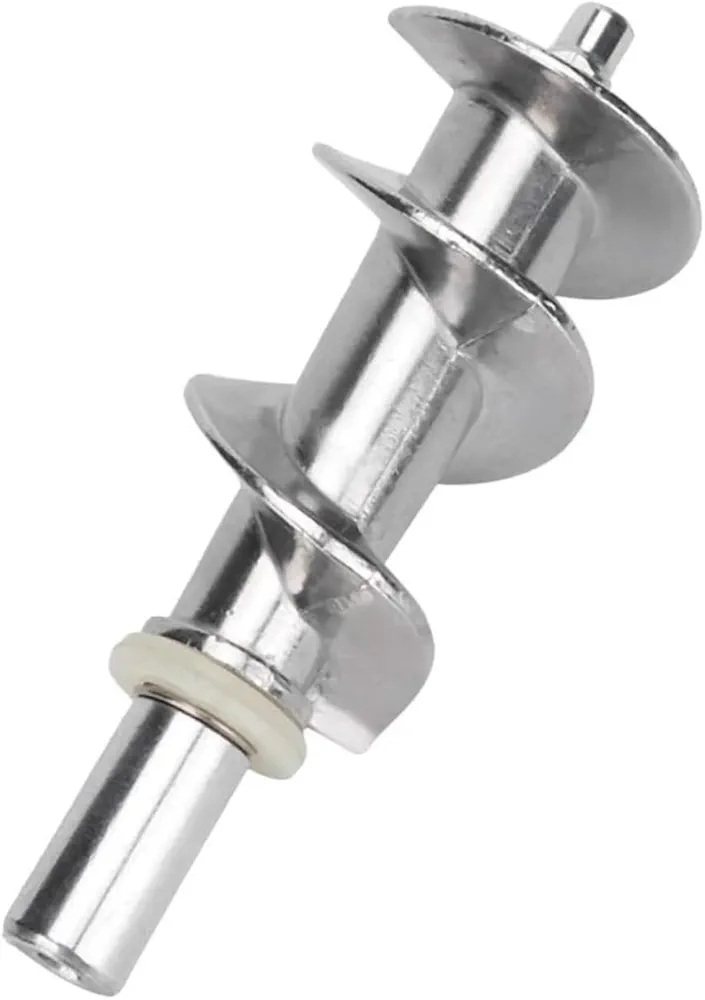 SHOWERORO Meat Grinder Screw Parts Stainless Steel Meat Mincer Screw Replacement Silver Meat Grinder Screw Meat Grinder Replacement Screw