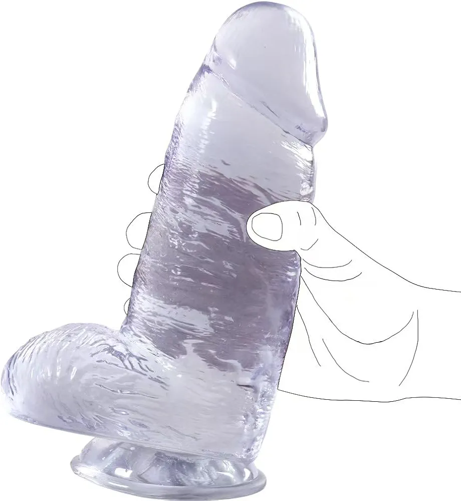 2.8'' Diameter Huge Thick Dildo, Big Dildo with Strong Suction Cup for Hands-Free, Giant Dildo for Vagina,Anal Play, Big Size Sex Toys for Advanced Players, Clear Dildo for Women Men, Cobulipo