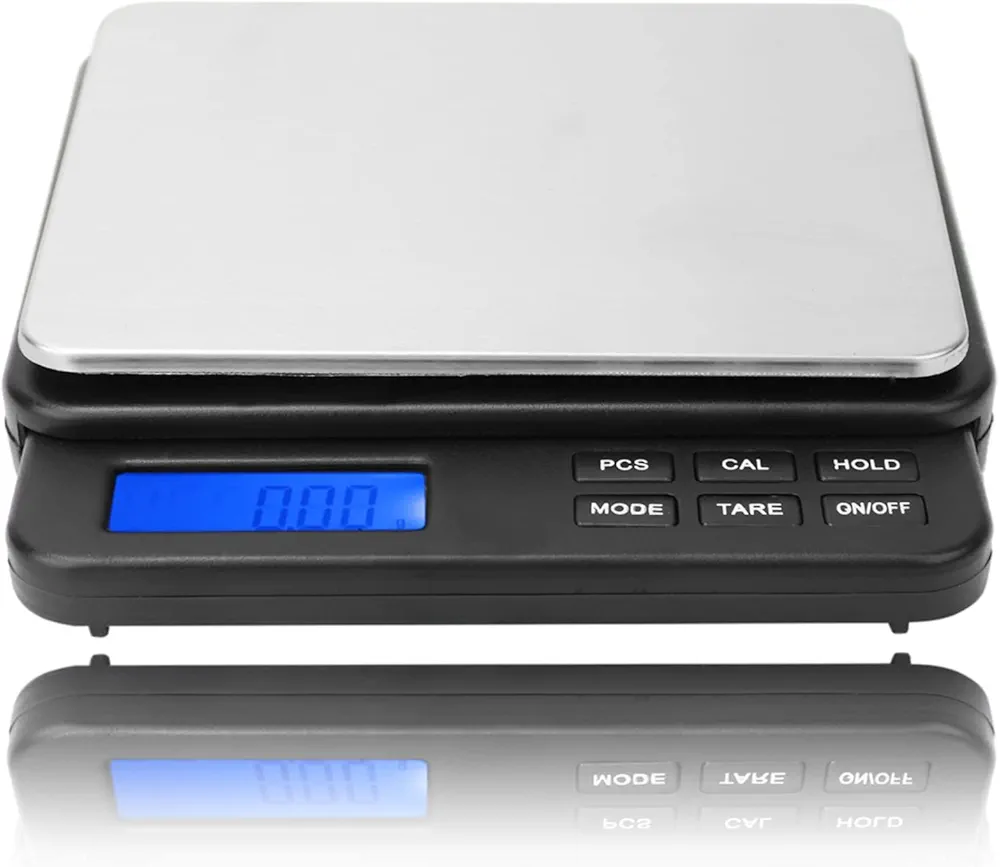 Weighing Scale 1000g/0.01g High Digital Mini Scale,Kitchen Scale Electric Scale,for Kitchens, Laboratories,etc(Black)
