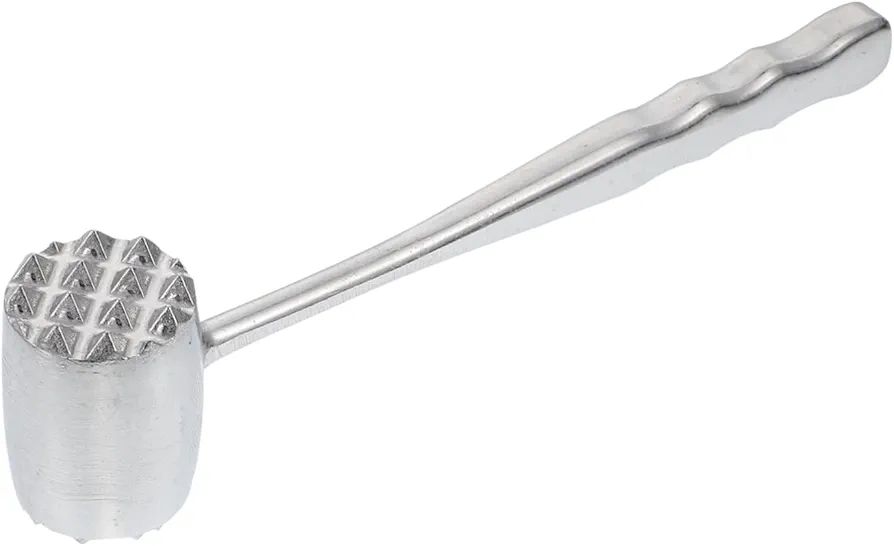 3pcs Meat Loosening Hammer Jacquard Meat Tenderiser Steak Hammer Mallet Tool Meat Tenderizer Tools Beef Tenderizer Meat Grinder Heavy Duty Ground Meat Beef Aluminum Material Silver