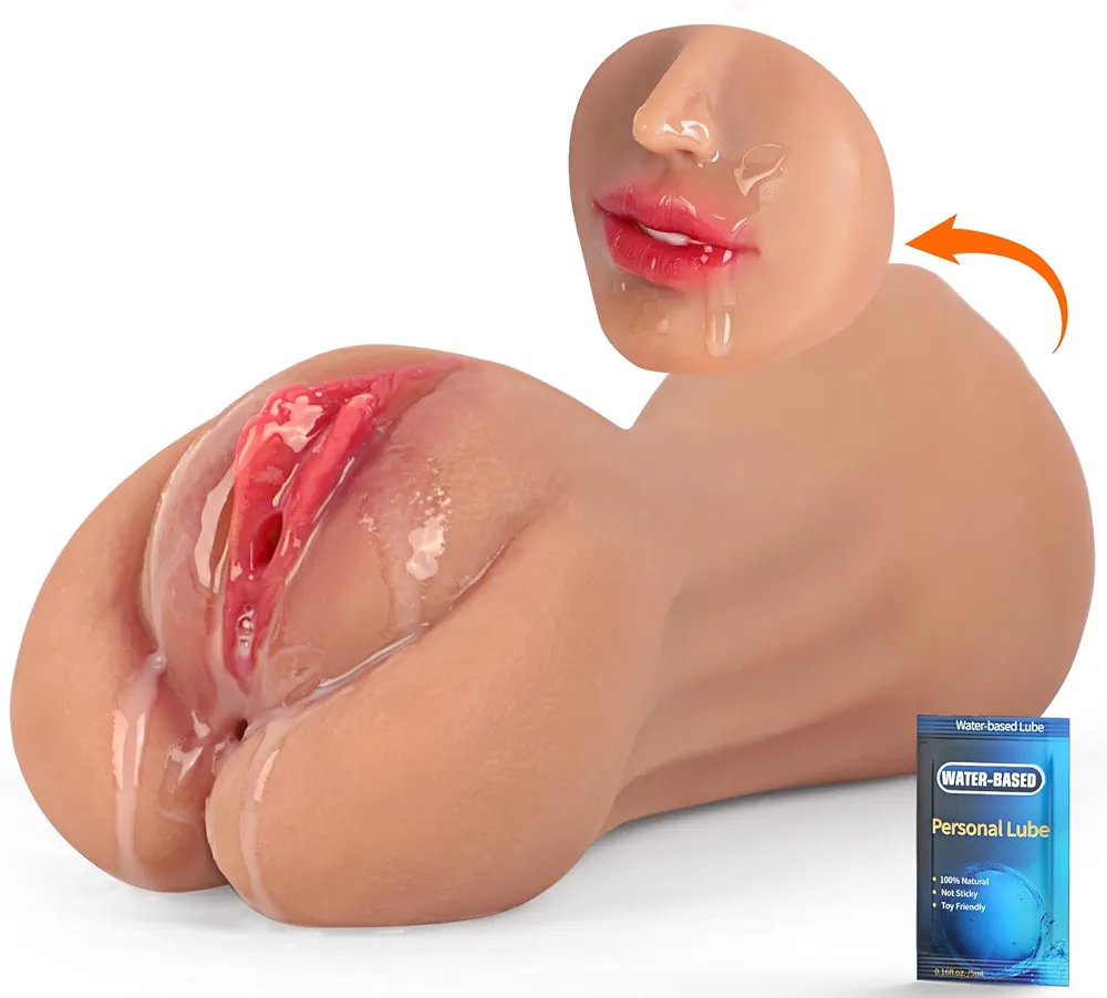 Pocket Pussies Male Sex Doll - 3 in 1 Sex Dolls Blowjob Fake Pussy Realistic Pocket Pussy Male Sex Toy, Male Masturbator Stroker, Masturbator Vagina Toy with Deep Vagina Anus & Lifelike Mouth