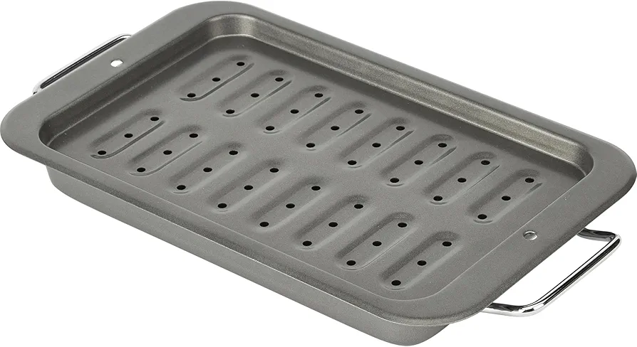 Goodcook Everyday Nonstick Steel Broiler Pan, 7" x 11", Gray