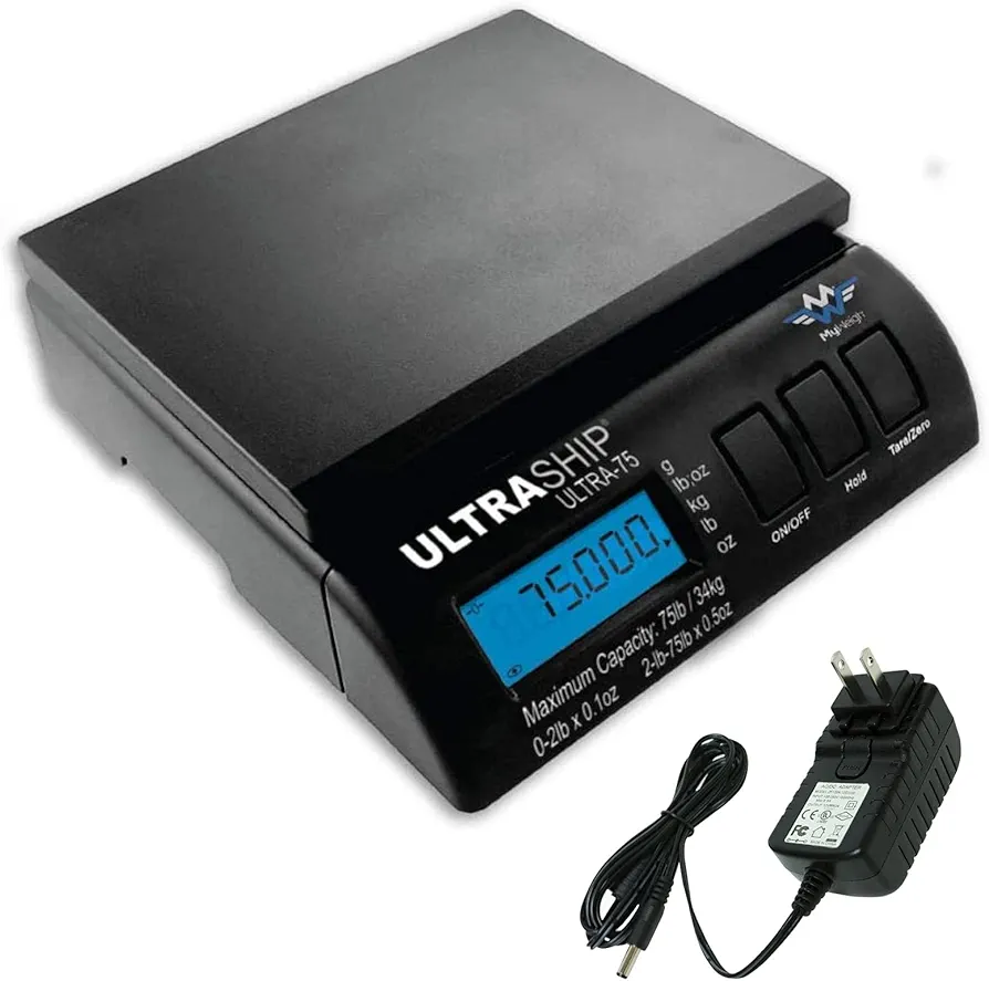 Ultraship 75 Lb Electronic Digital Shipping Postal Kitchen Scale
