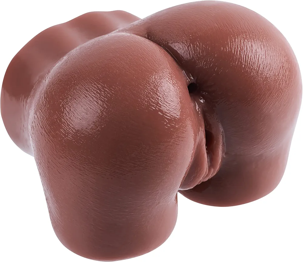2 in 1 Pocket Pussy Ass Sex Dolls Male Masturbators Plump Butt with 3D Tight Realistic Textured Vagina Channel Adult Sex Toys with Sexy Labia and Soft Skin for Men Masturbation