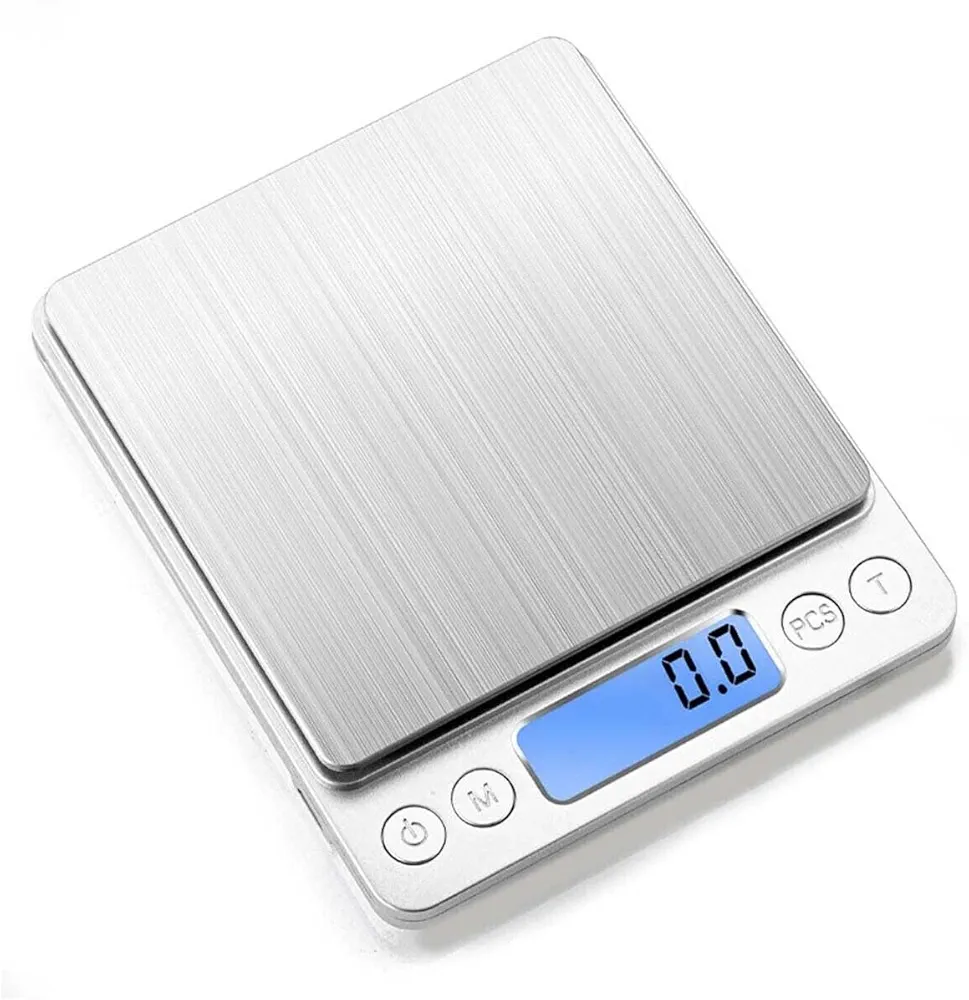 Digital Food Scale (6.6lbs), Kitchen Scale for Food Ounces and Grams, Food Scales for Kitchen and Food Scale for Weight Loss (Stainless Steel)