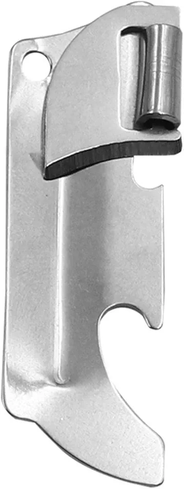 Stainless Steel Multi-function Can Opener Opener Folding Mini Opener Keychain Stainless Finishwith Polished Steel Opener