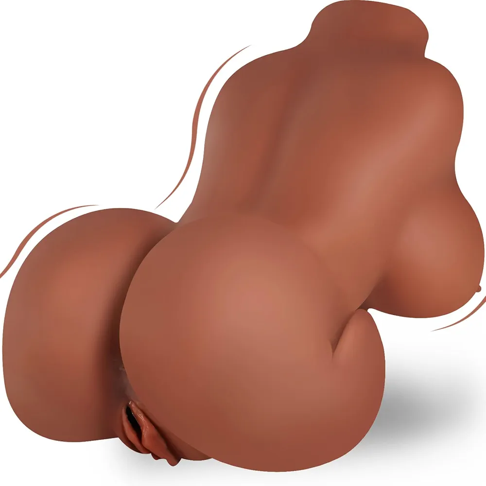 Sex Doll Male Sex Toys with Big Boobs, Realistic Male Masturbator Adult Sex Toy for Vagina Anal Breast Play, 4Lb Down-Sized Love Doll for Men Masturbation(Brown)