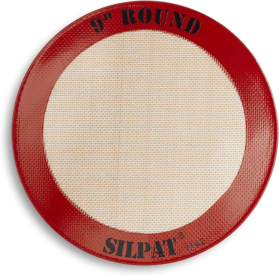 Silpat The Original Round Cake Liner Non-Stick Silicone Baking Mat, 9" (Pack of 2)