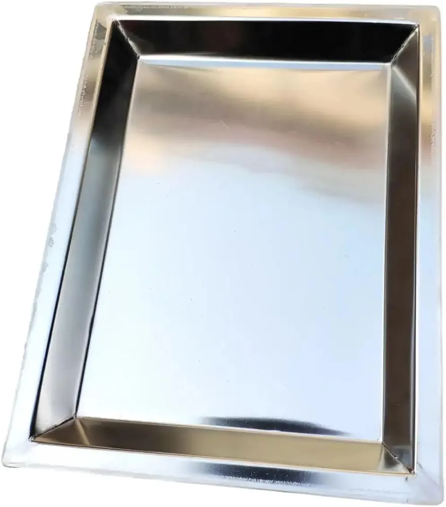 Comercial Baking Sheet - 23 1/4" x 15 1/4" x 2 1/4" - Stainless Steel Professional Bakery Pan - Cakes, Cheesecakes, Brownies & Pastries - Extra Large & Durable