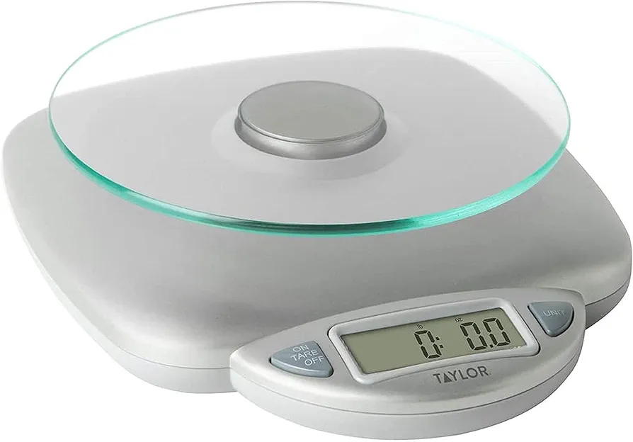 Farberware Professional Electronic Glass Kitchen and Food Scale, 11-Pound, SILVER - 5083276