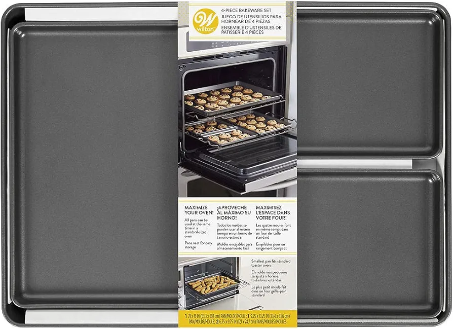 4 Piece Cookie Sheet Set