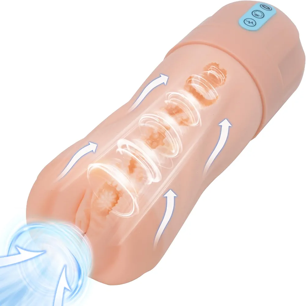 Automatic Male Mastubator Electric Sucking Cup Stroker Equipment 10 Vibration 5 Suction Exhaust 3 in 1 Pocket Pussy Pleasure Vaginal Adult Sex Toy