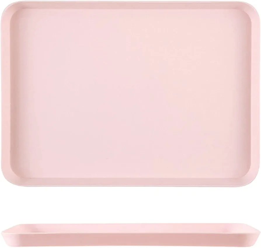 Kitchen Rectangular Tray Creative Idea Of Placing Tea Cups Fruit Plates In The Living Room Big Cookie Sheet 21 (Pink, One Size)
