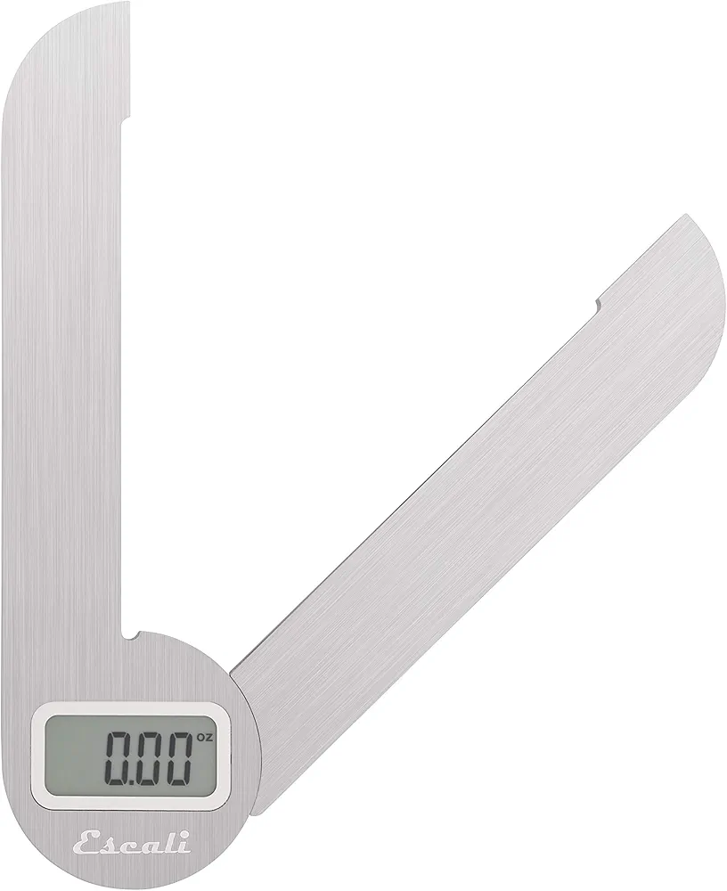 Escali F115 Compact Kitchen Scale, 11 lb/5 kg, Stainless Steel