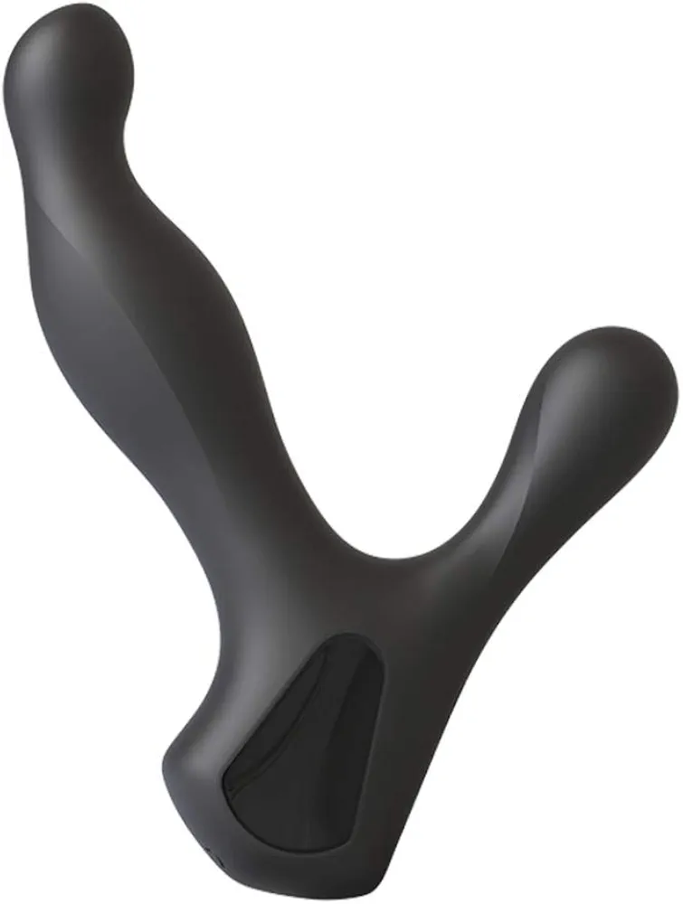 Doc Johnson Kink - Ultimate Rim Job - Silicone Prostate Massager with Rotating Ridges, Black