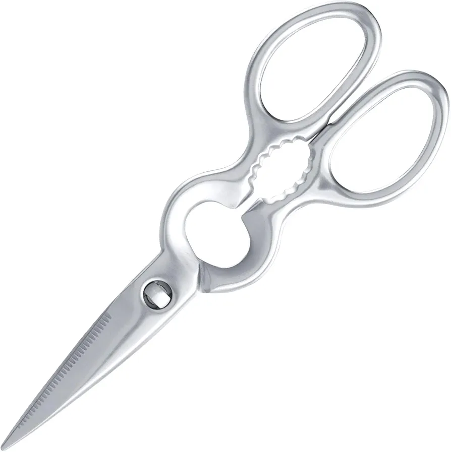 Forged Stainless Steel Kitchen Scissors, Heavy Duty Shears as Poultry Shears Food Scissors for Vegetable, Herb, Seafood, Pizza, Versatile Tool for Home and Kitchen