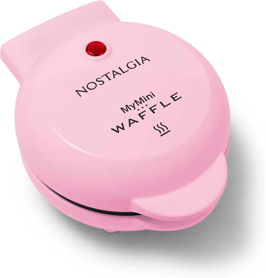 Nostalgia MyMini Heart Nonstick WaffleMaker (Pink) for MINIATURE 5" Heart-Shaped Waffles