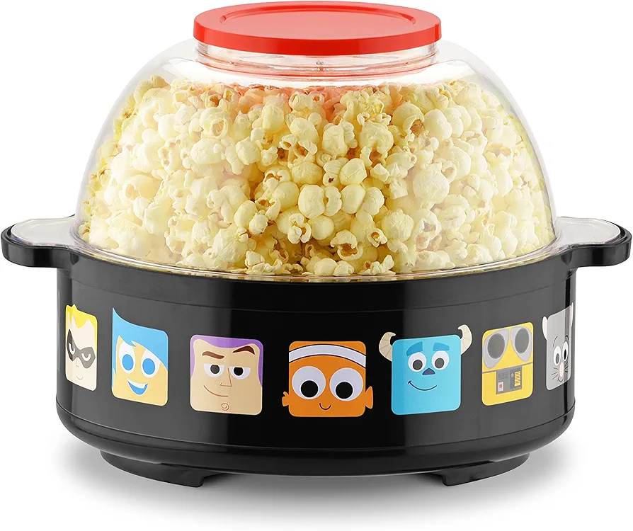 Disney Pixar Collection Stir Popcorn Popper, One Size, Black