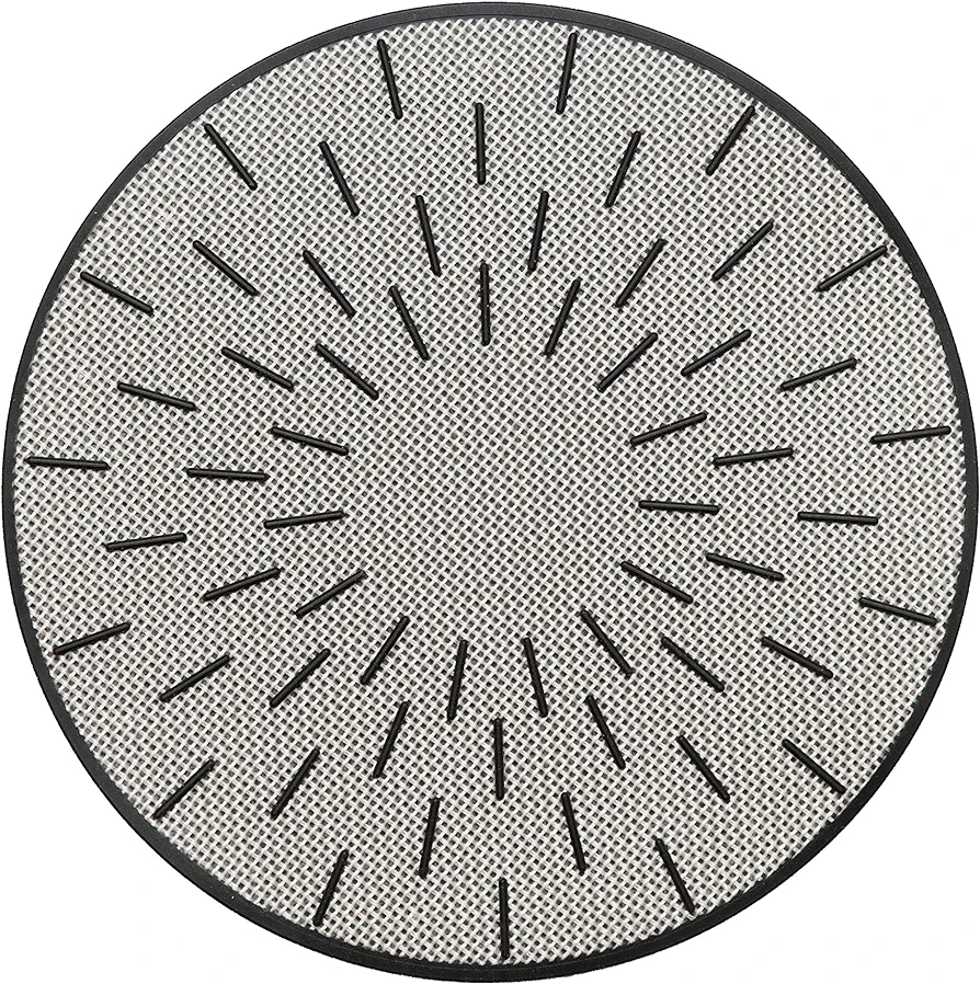 Lazy K Induction Cooktop Mat - Silicone Fiberglass Scratch Protector - for Magnetic Stove - Non Slip Pads to Prevent Pots from Sliding During Cooking (7.8 inches)